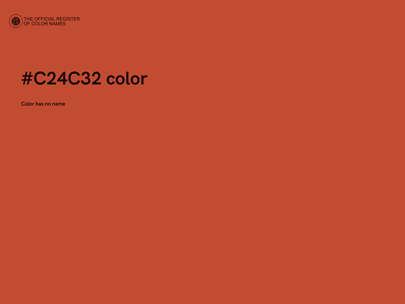 #C24C32 color image