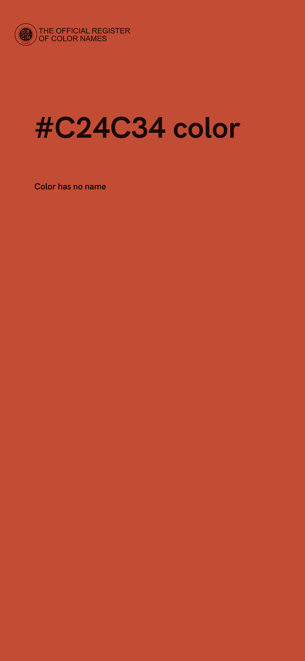 #C24C34 color image