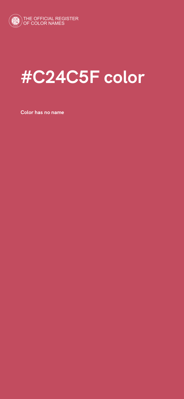 #C24C5F color image