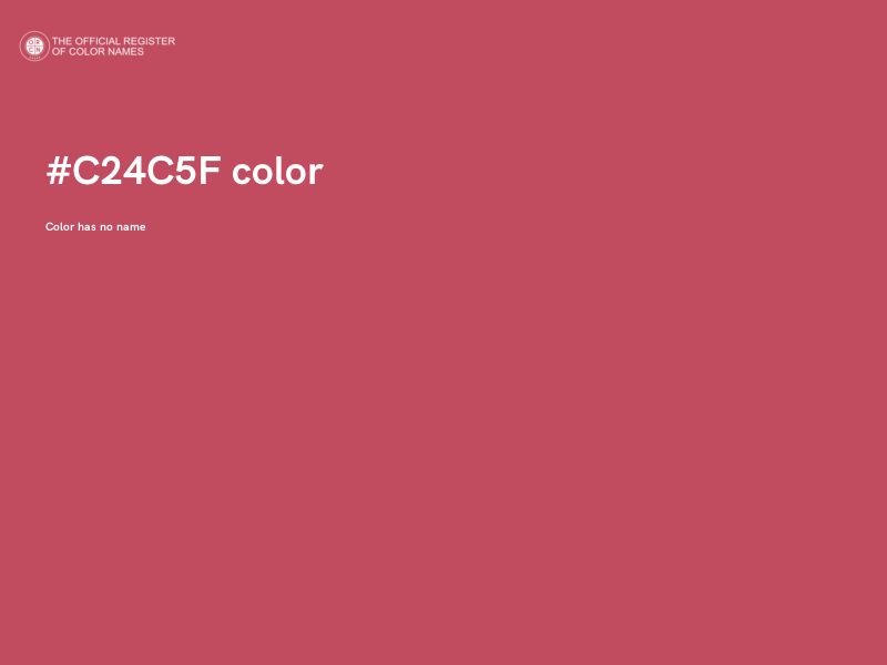 #C24C5F color image