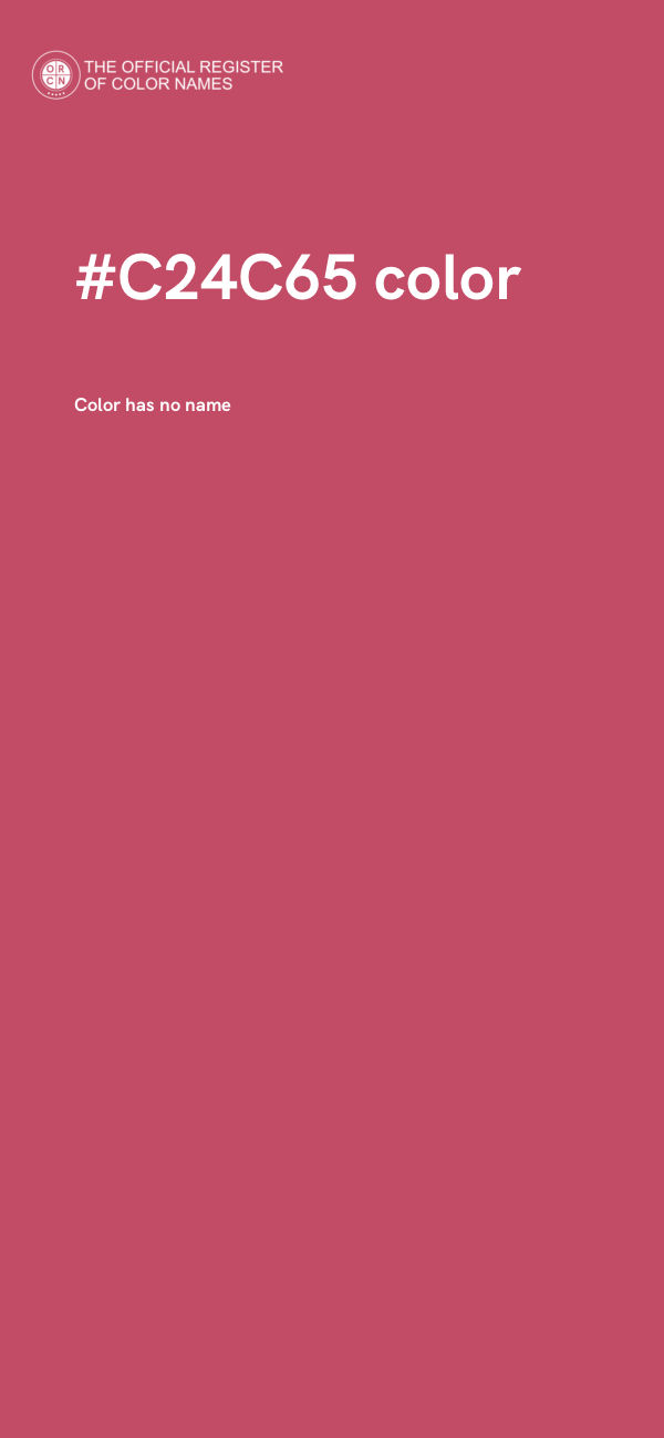 #C24C65 color image