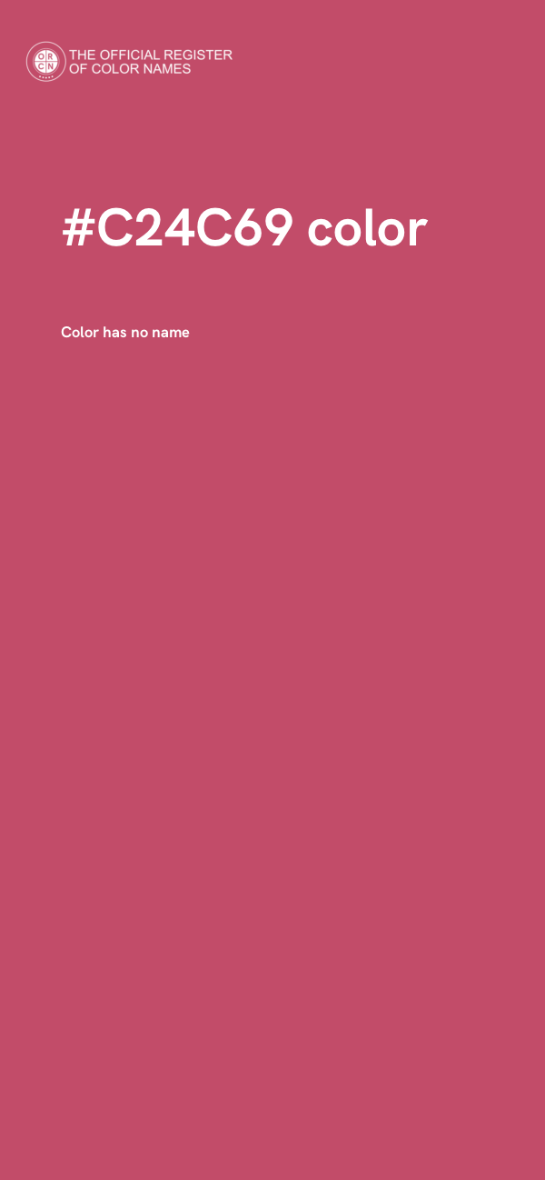 #C24C69 color image