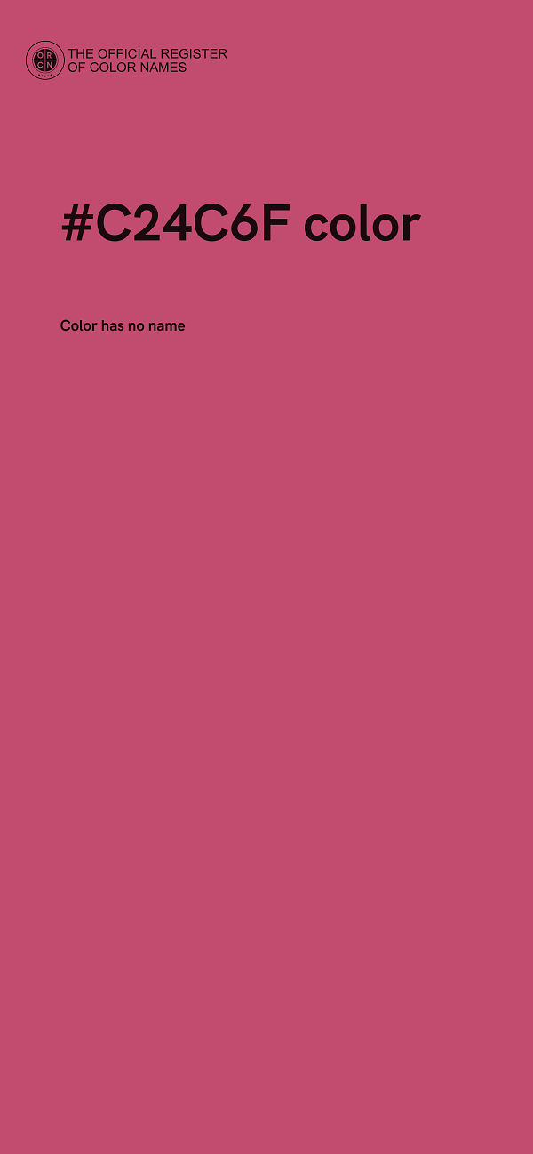 #C24C6F color image
