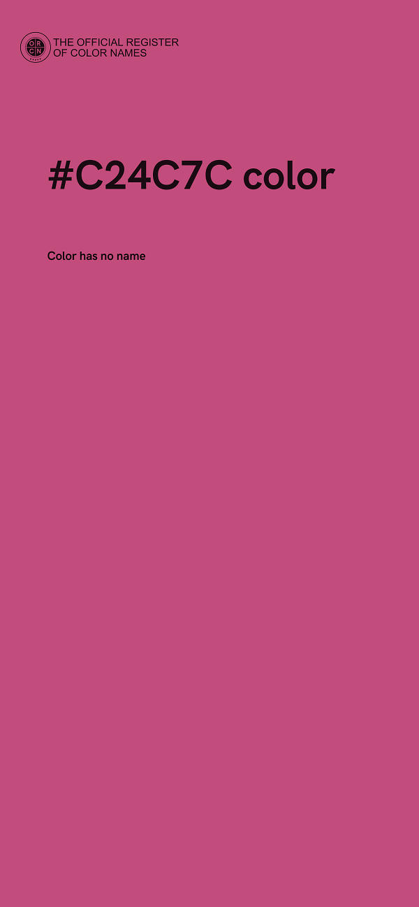 #C24C7C color image