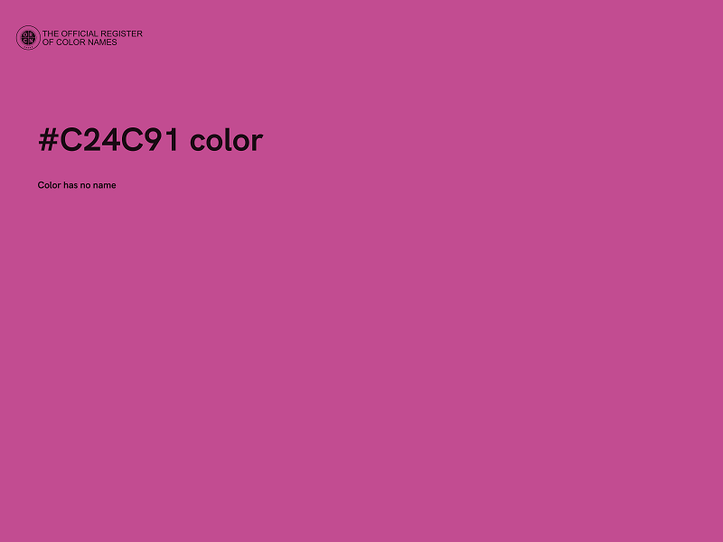 #C24C91 color image