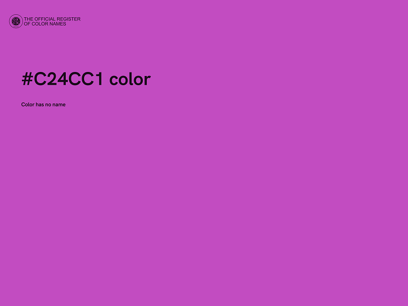 #C24CC1 color image
