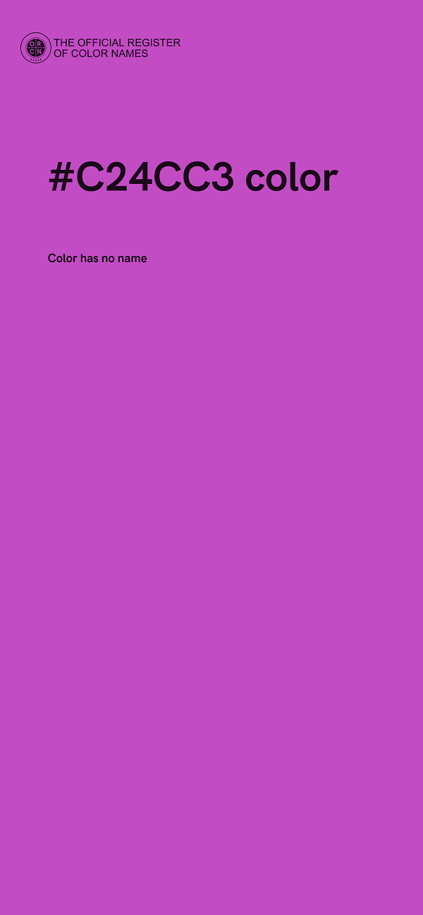 #C24CC3 color image