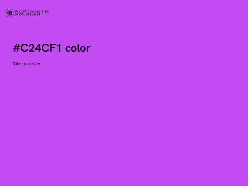 #C24CF1 color image