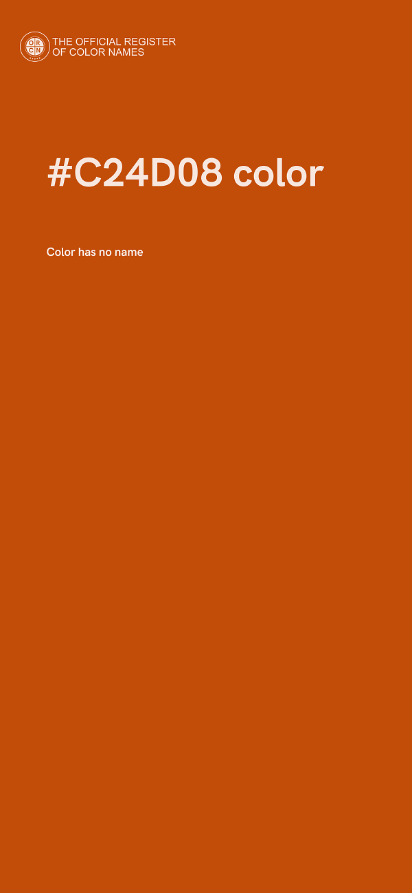 #C24D08 color image