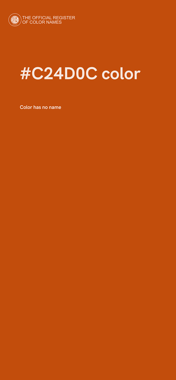 #C24D0C color image