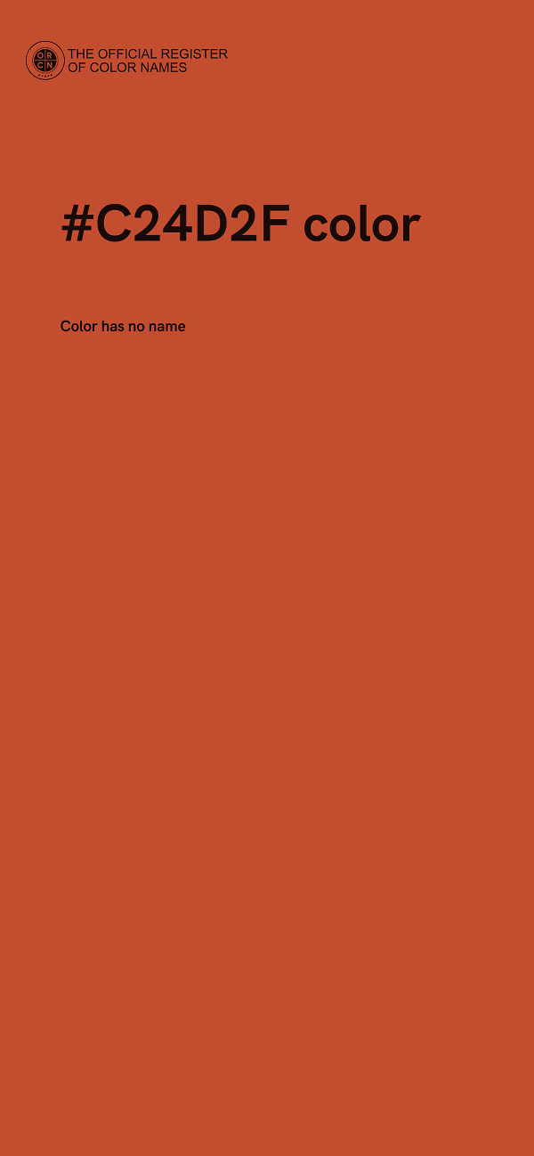#C24D2F color image