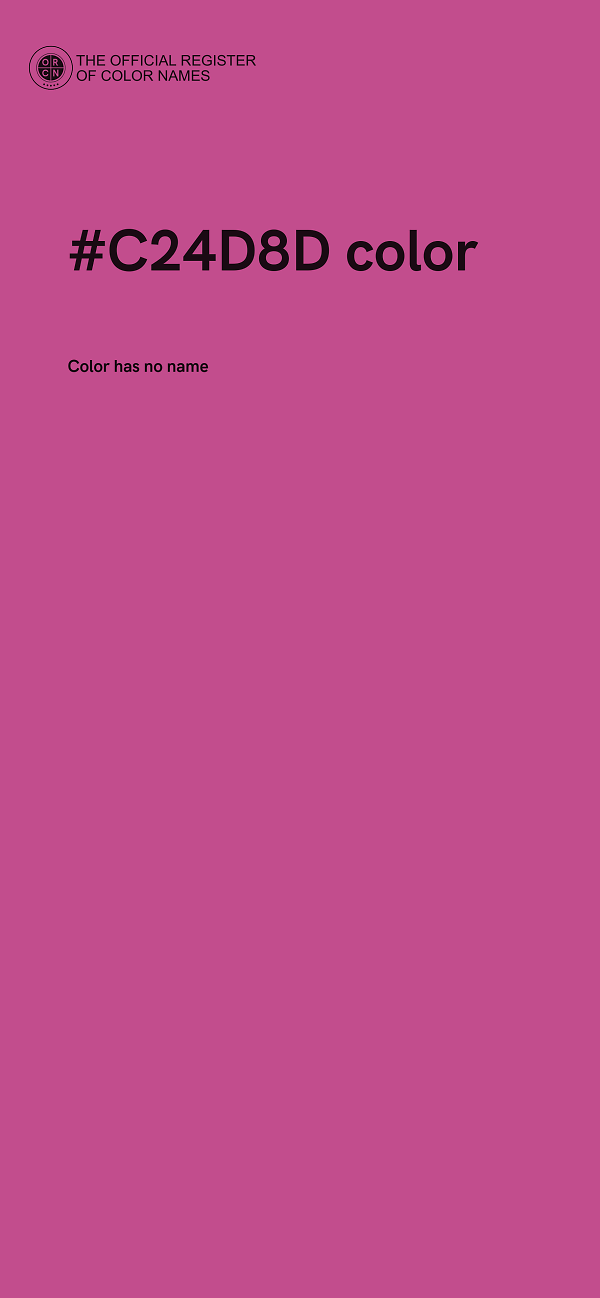 #C24D8D color image
