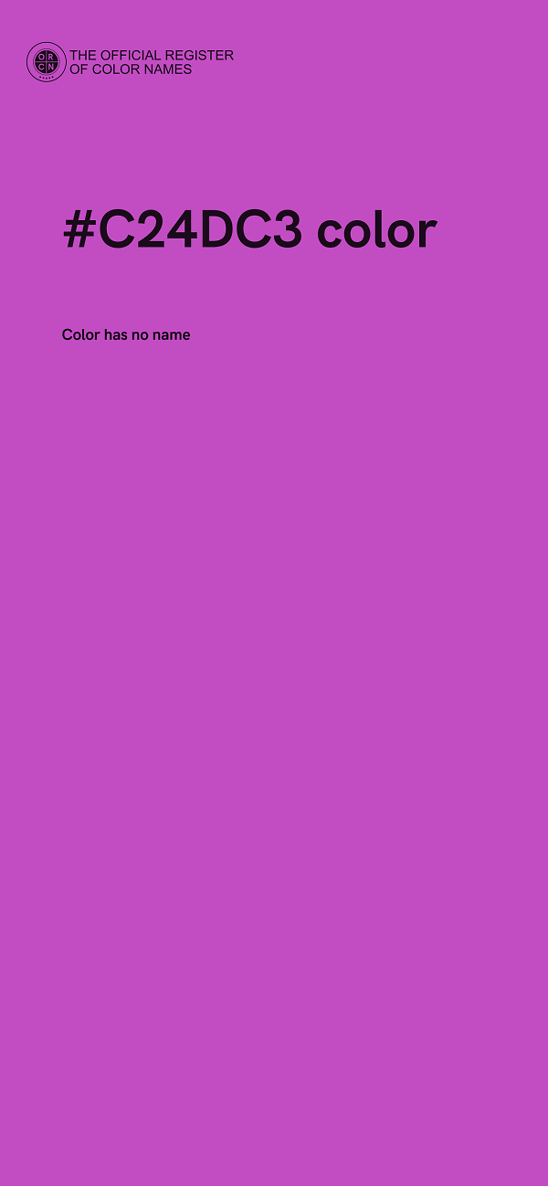 #C24DC3 color image