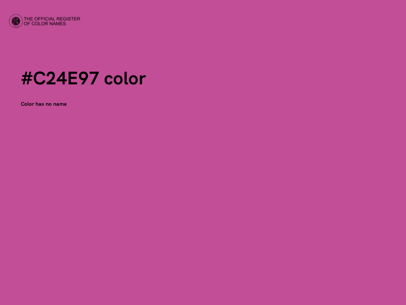 #C24E97 color image