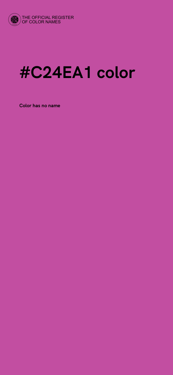 #C24EA1 color image