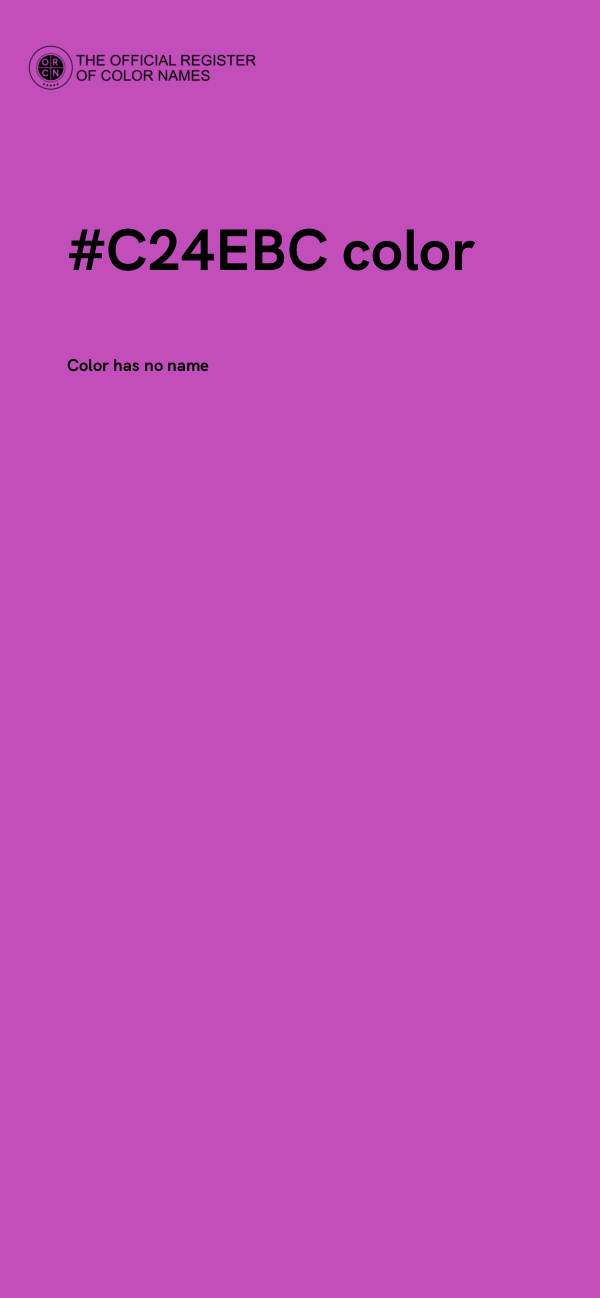 #C24EBC color image