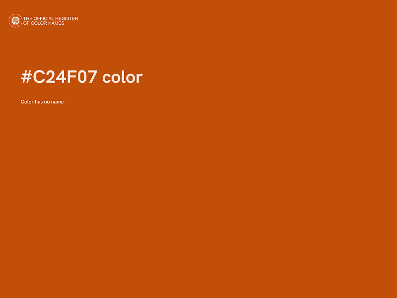 #C24F07 color image