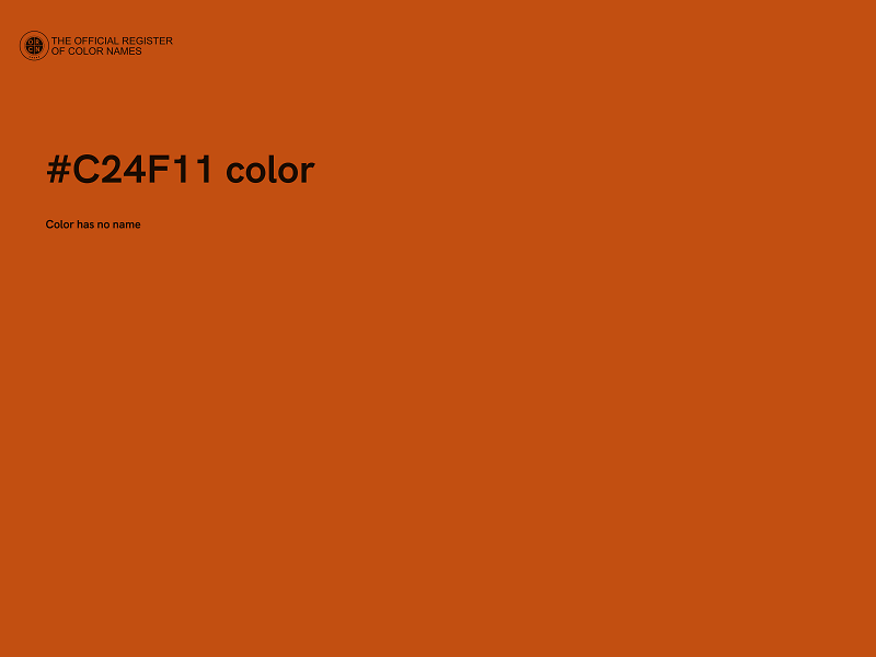 #C24F11 color image