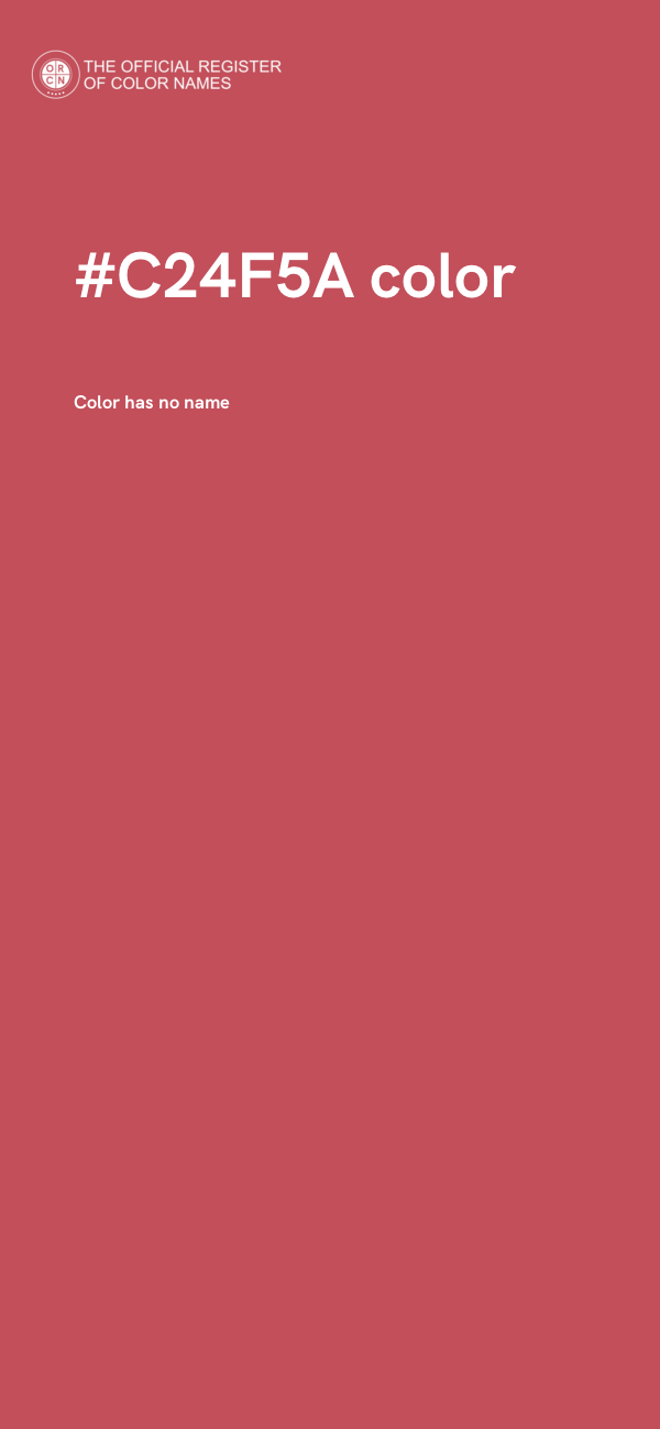 #C24F5A color image