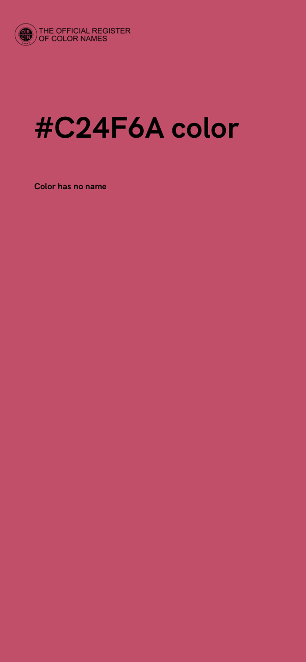 #C24F6A color image