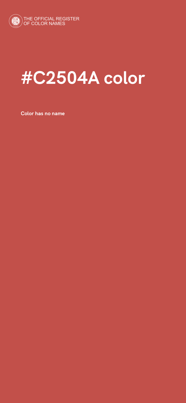 #C2504A color image