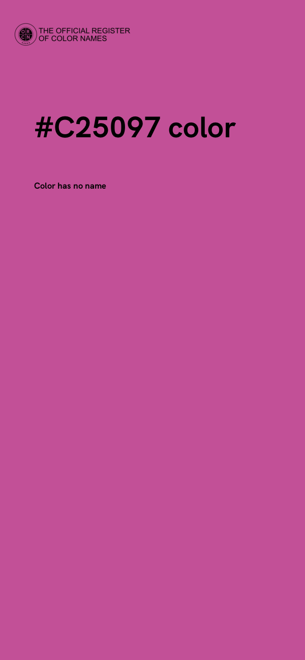 #C25097 color image