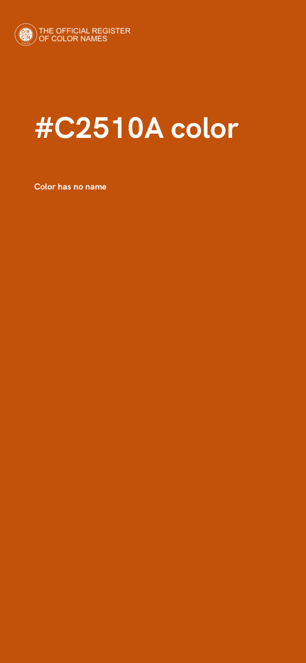 #C2510A color image