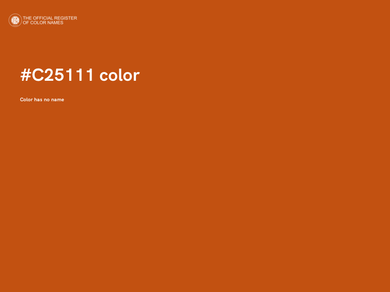 #C25111 color image