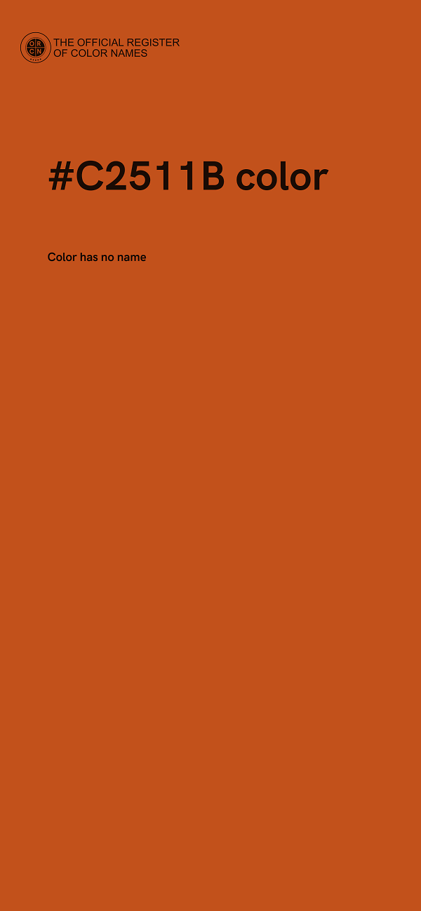 #C2511B color image