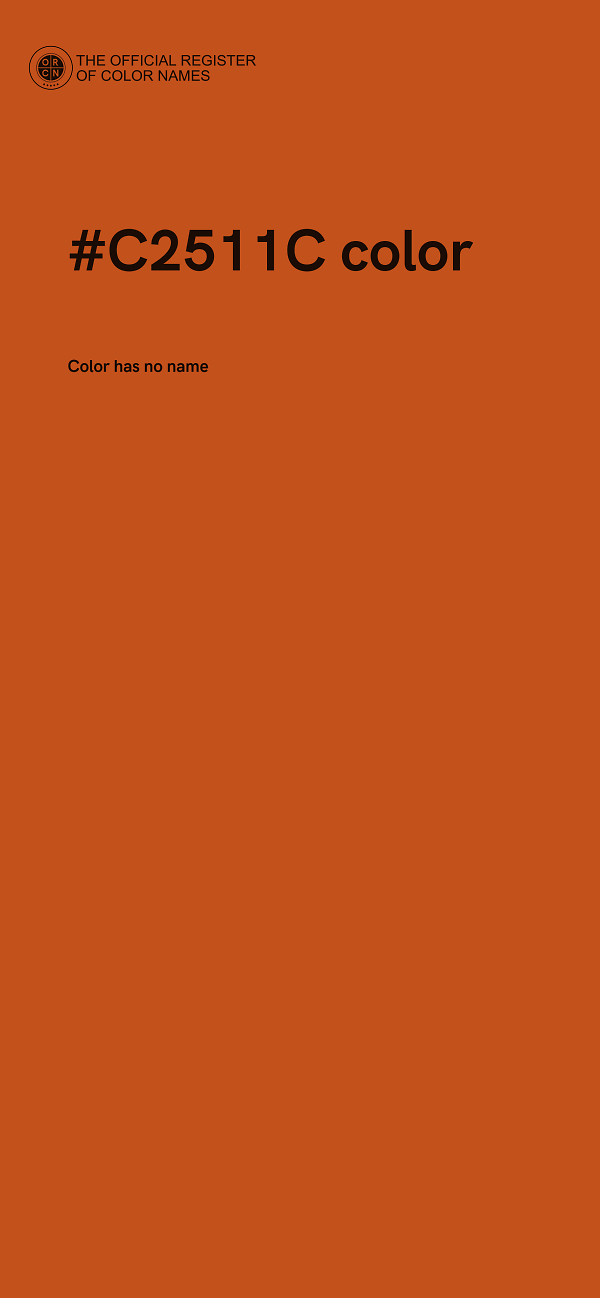 #C2511C color image
