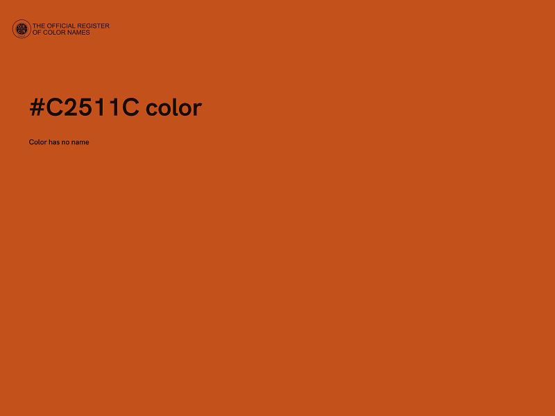 #C2511C color image