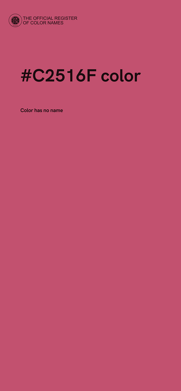 #C2516F color image