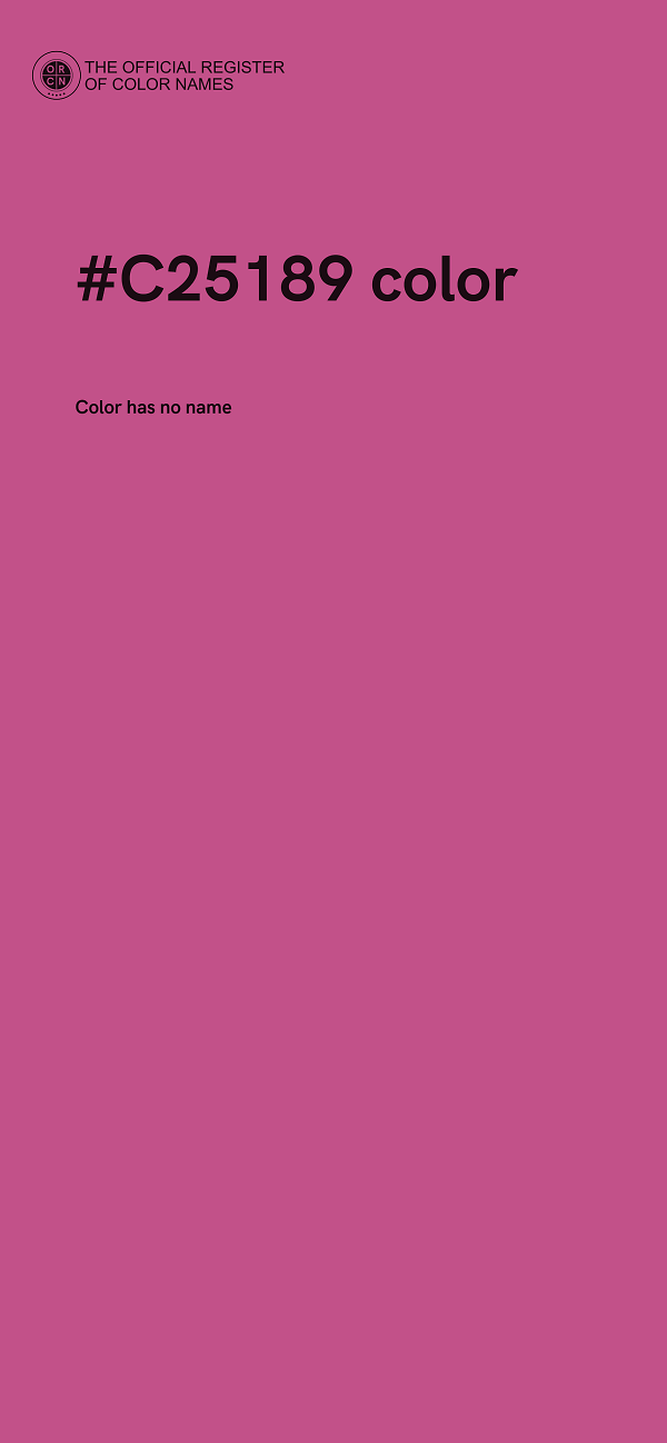 #C25189 color image