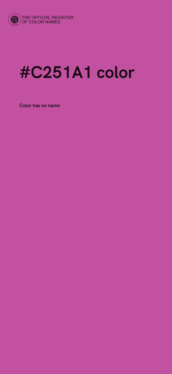 #C251A1 color image