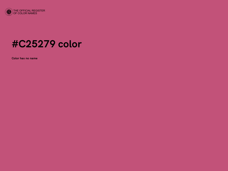 #C25279 color image