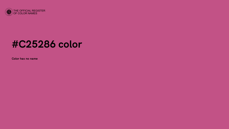#C25286 color image