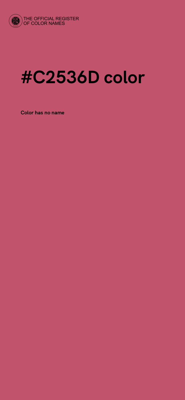 #C2536D color image
