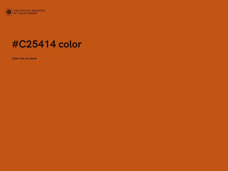 #C25414 color image