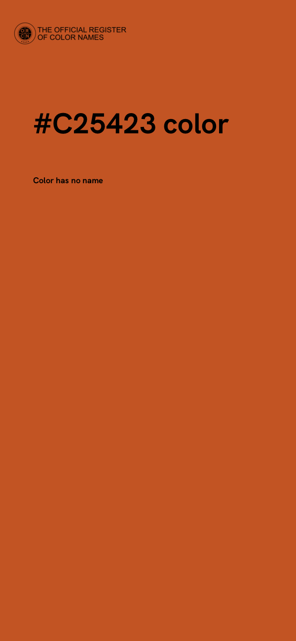 #C25423 color image