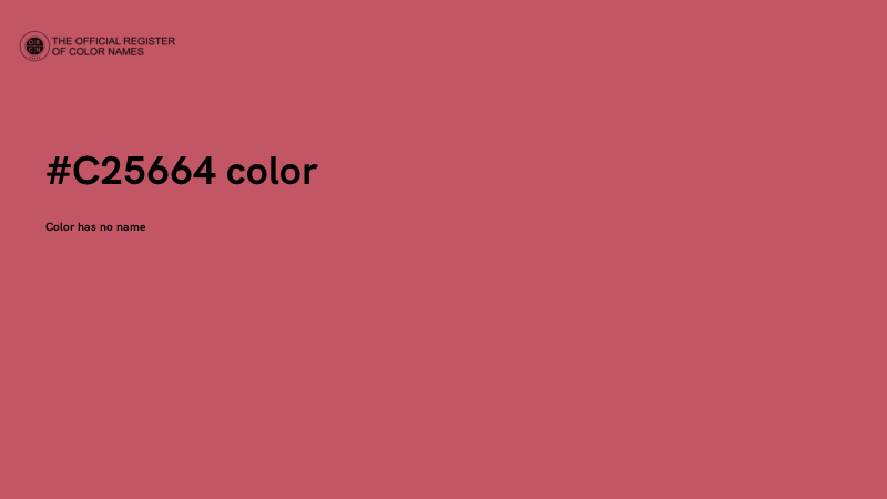 #C25664 color image