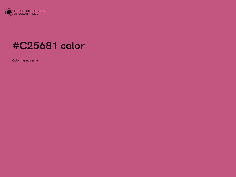 #C25681 color image