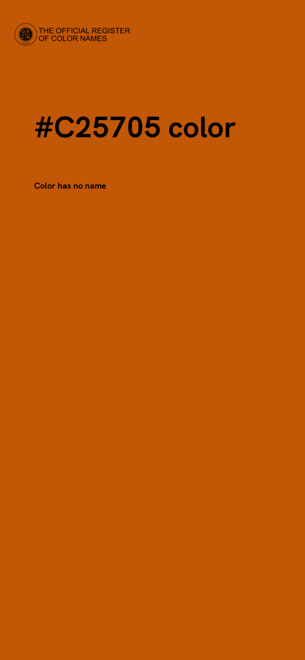 #C25705 color image