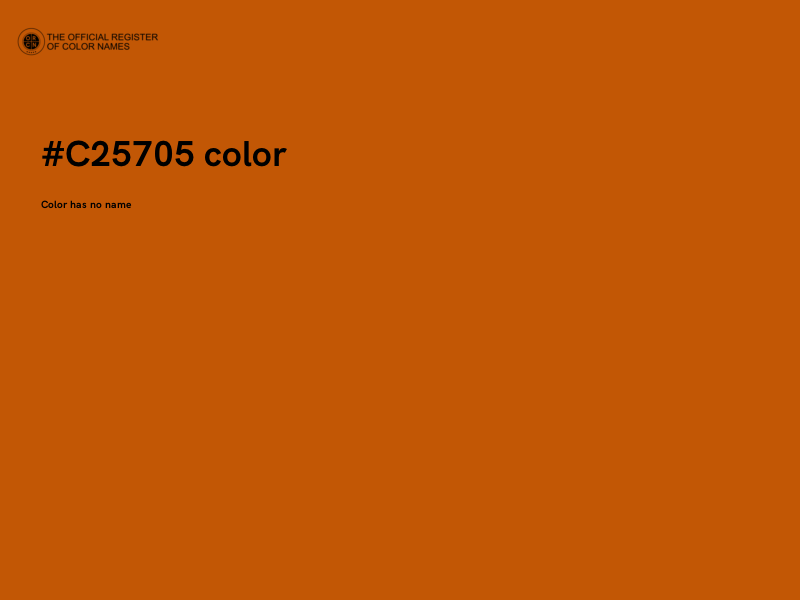 #C25705 color image