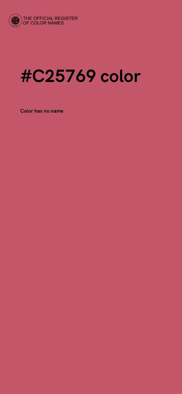 #C25769 color image