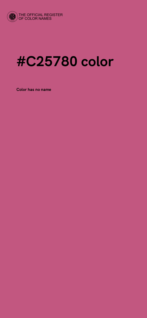 #C25780 color image