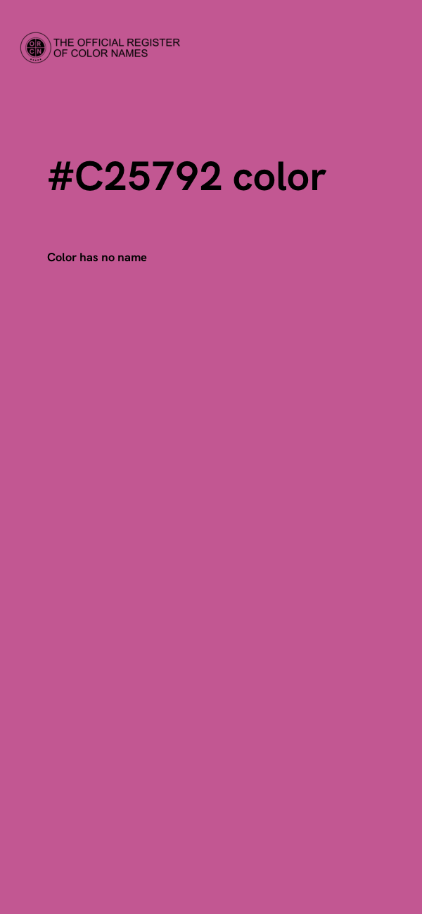 #C25792 color image