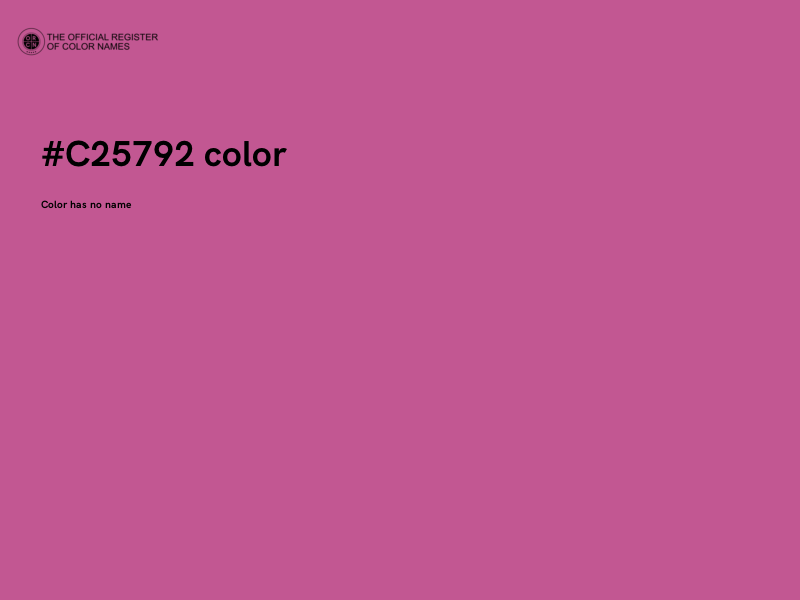 #C25792 color image