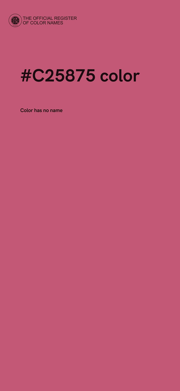 #C25875 color image