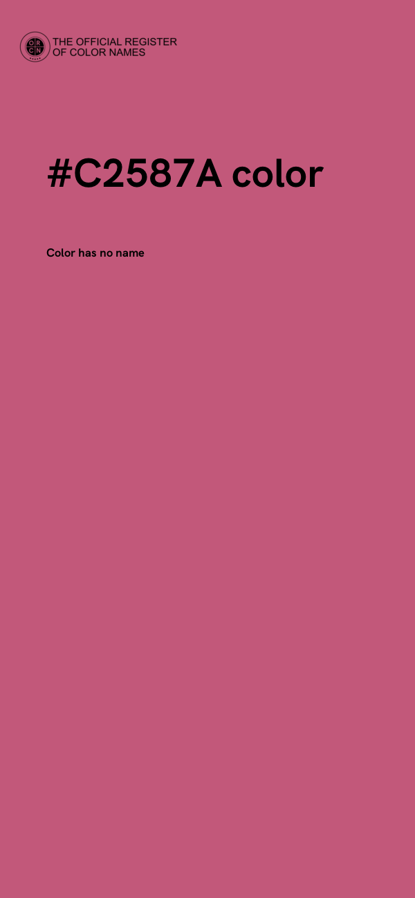 #C2587A color image