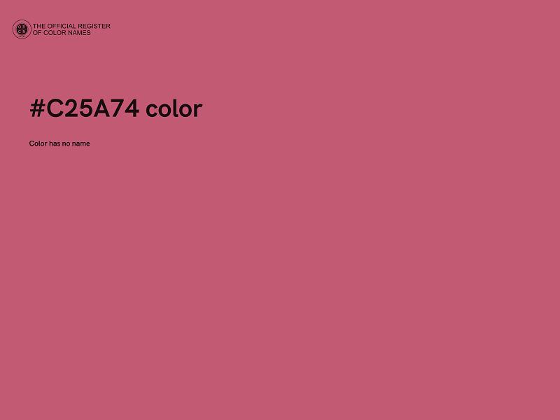 #C25A74 color image